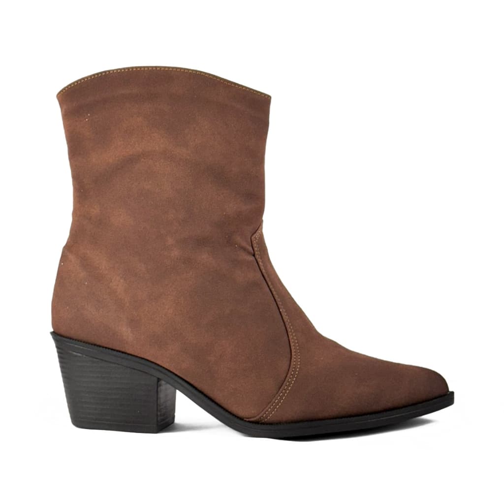 Bota Feminina Camurça Western Lisa Moda Salto Hashem