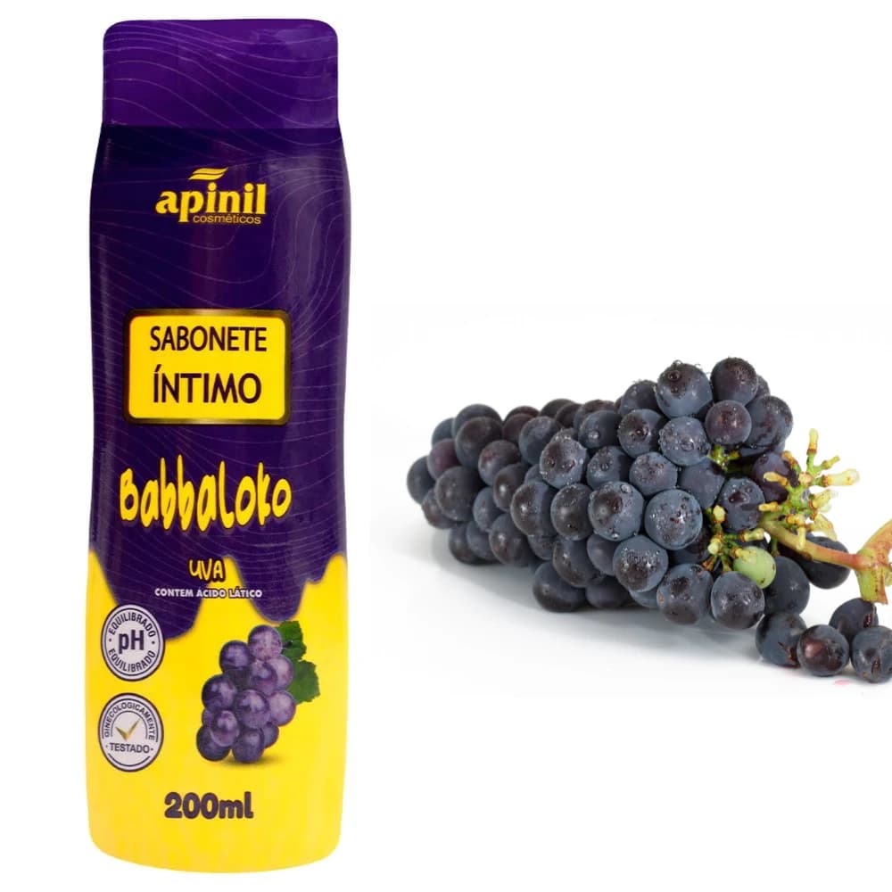 Sabonete Íntimo Babbaloko Uva 200ml
