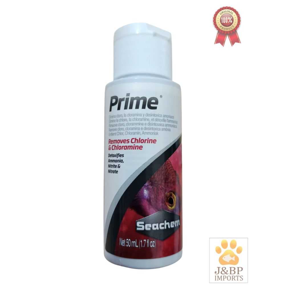 Seachem Prime Original Condicionador de Água para Aquário/Elimina Cloro e Amônia