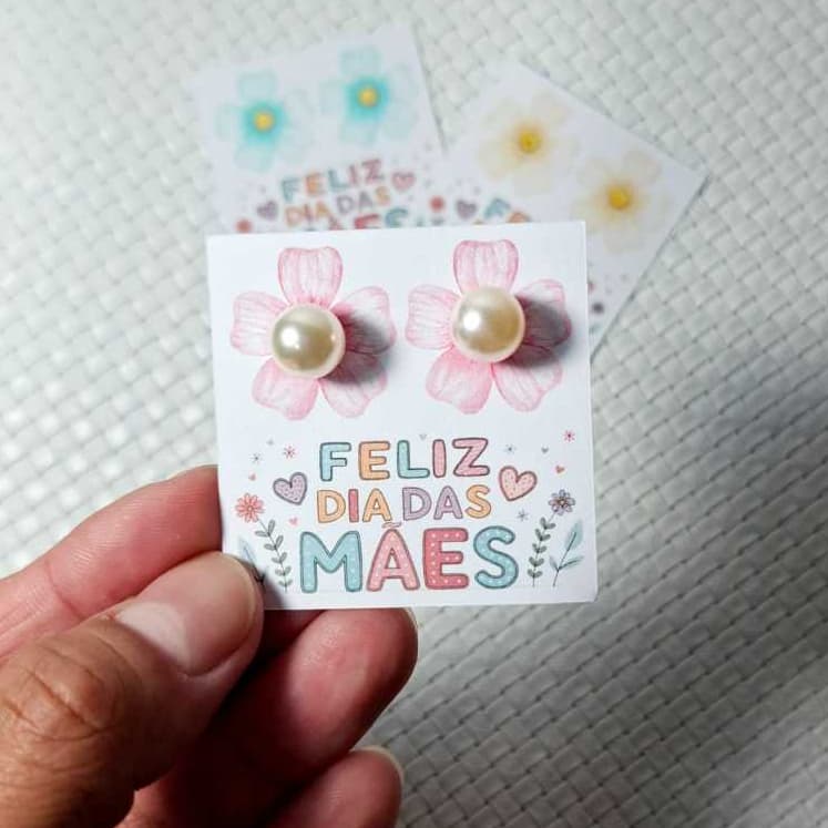 10 tags com brinco, lembrancinha dia das mães