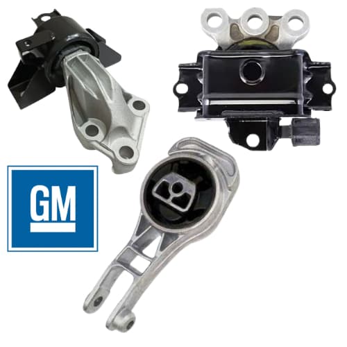 Kit 3 Coxins Motor e Câmbio Automático GM Onix Prisma Cobalt Spin Original