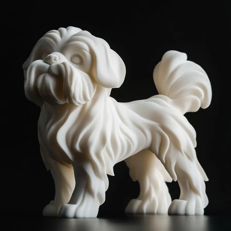 Lhasa Apso Shih Tzu Decorativo Escultura