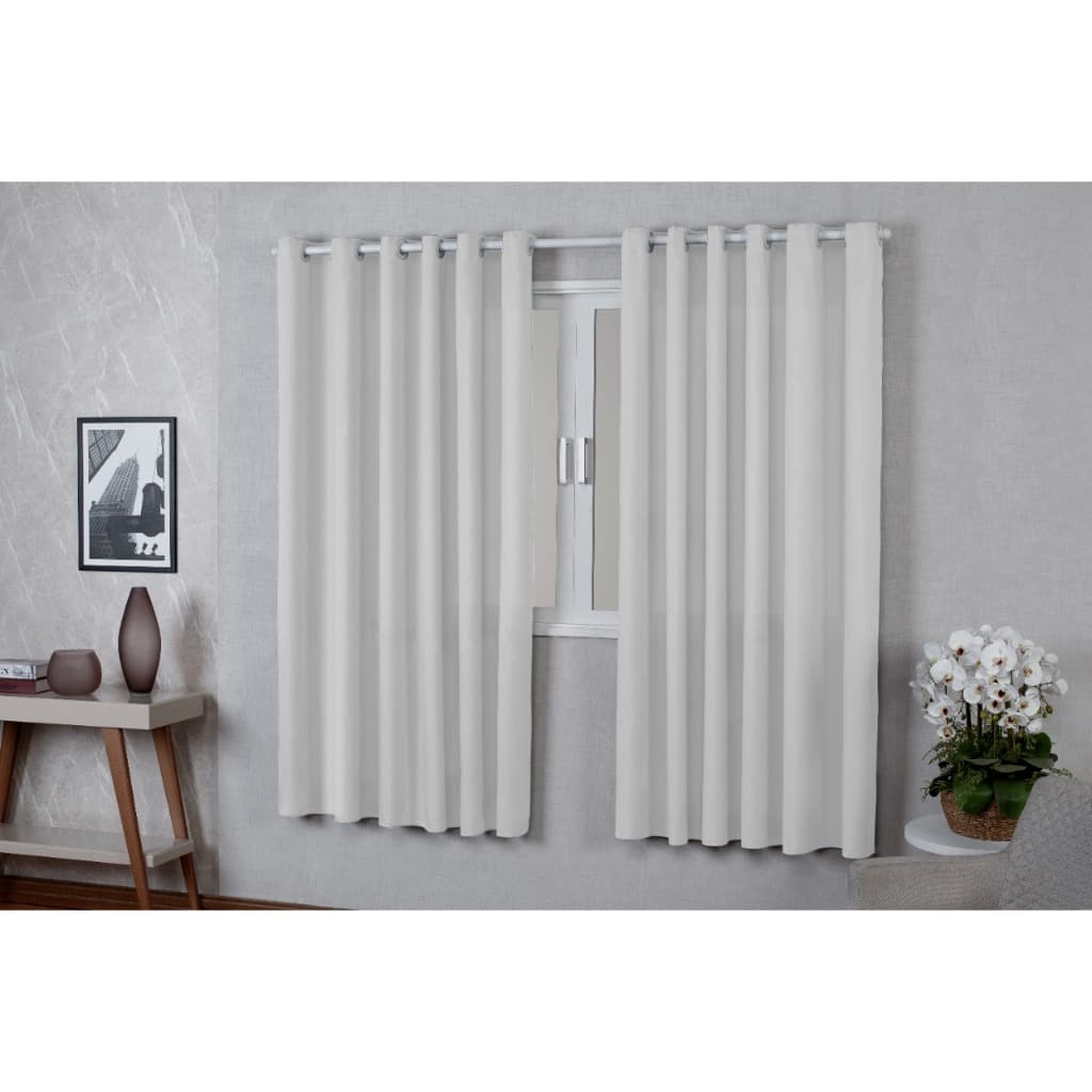 Cortina Roma  2,20x1,70 Para Varão Simples Quarto Sala