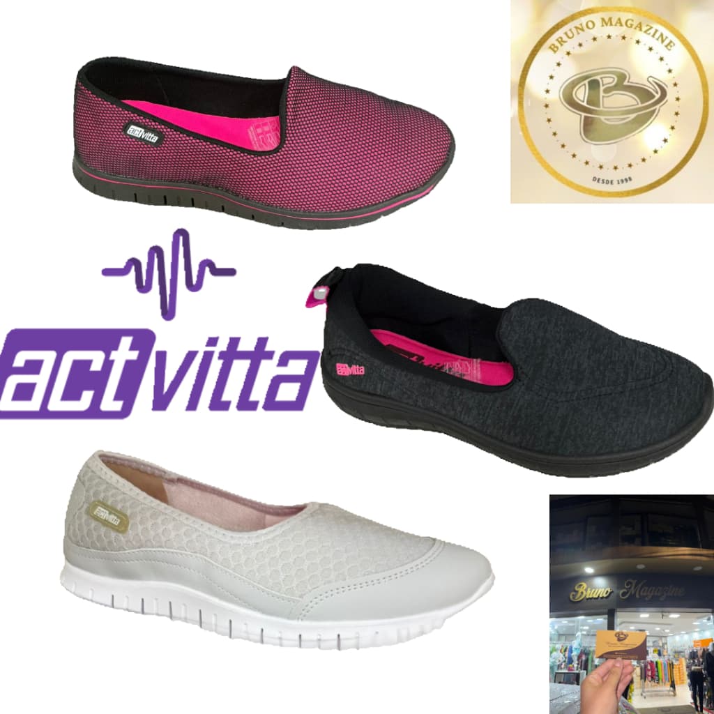 Tenis Feminino Esportivo Actvitta Original Academia Caminhada Corrida dia a dia Leve e Confortavel