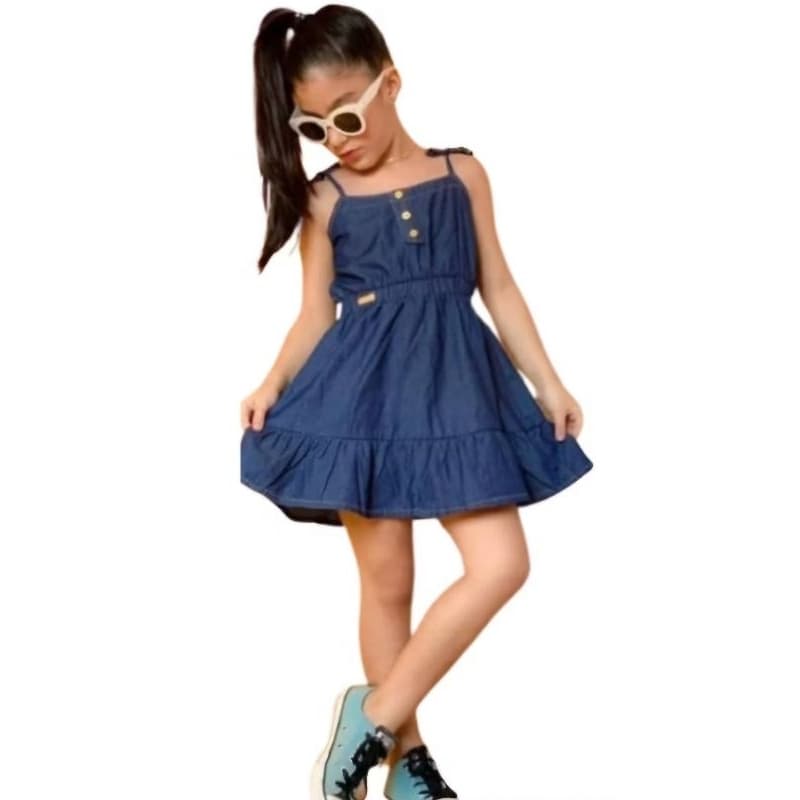 vestido jeans três maria juvenil e infantil menina vestido e jardineira feminino infantil  no tamanho 6 8 10 12 14 16