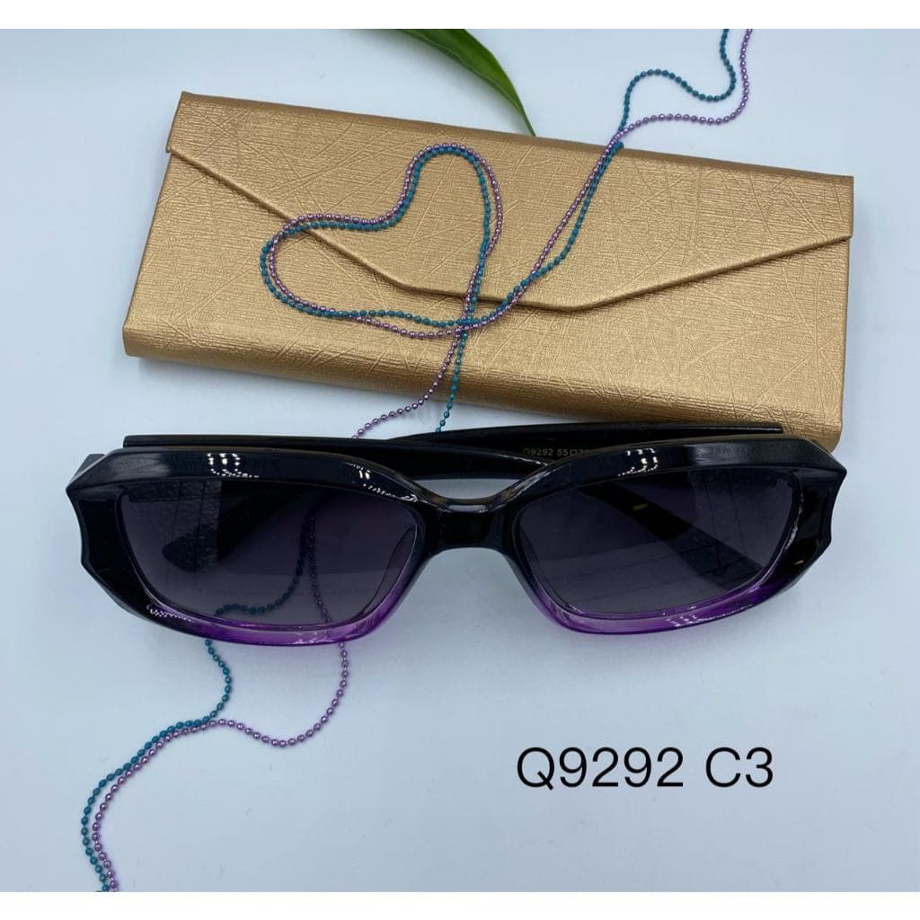 Q9292 Óculos de Sol Estilo Retrô com Armação Quadrada