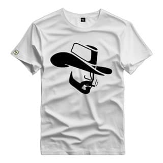 Camisa Estampada 100% Algodão Camiseta Country - 169 camisa blusa cowboy chapéu Barretos Gusta