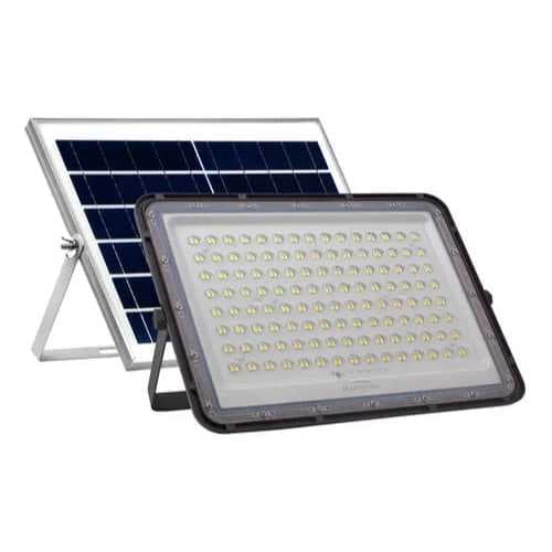 Refletor Solar 100w Ip 66 Blumenau Iluminação Premium Carcaça Preto Luz Branco-frio