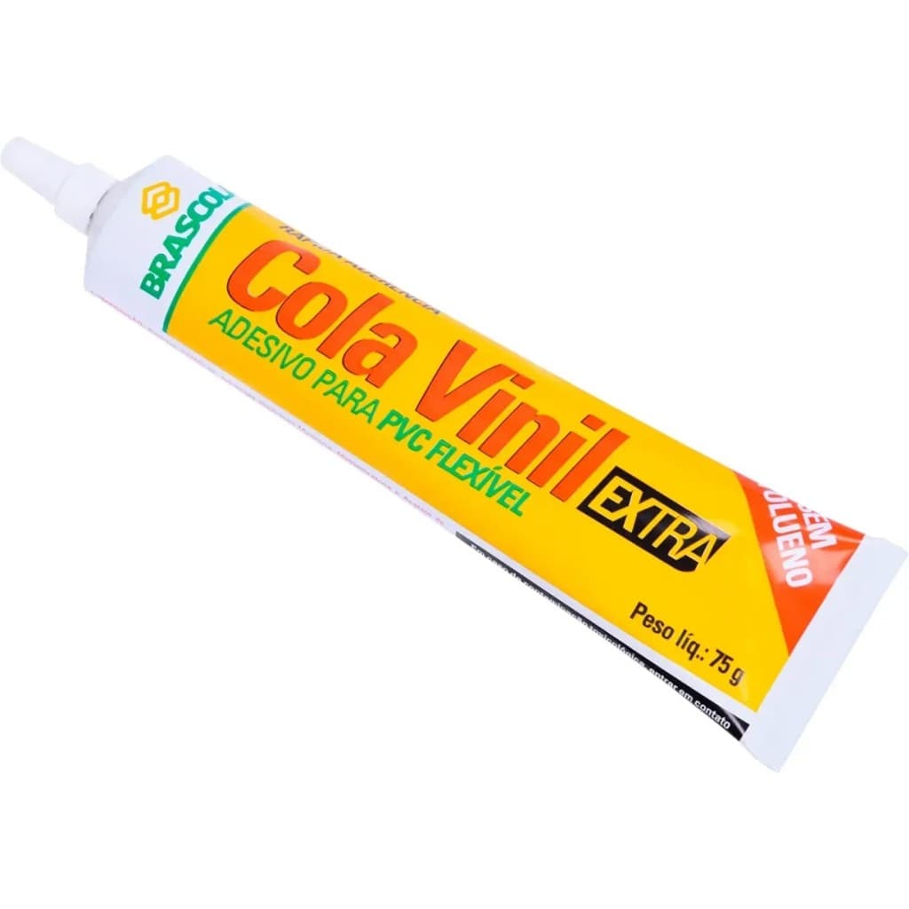 Cola Vinil Brilhante Incolor 75g Brascola Para Pvc
