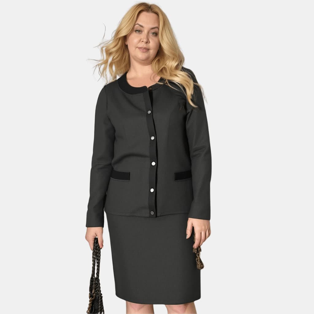 Cardigan Casaco Feminino Casual de Botão Inverno Plus Size