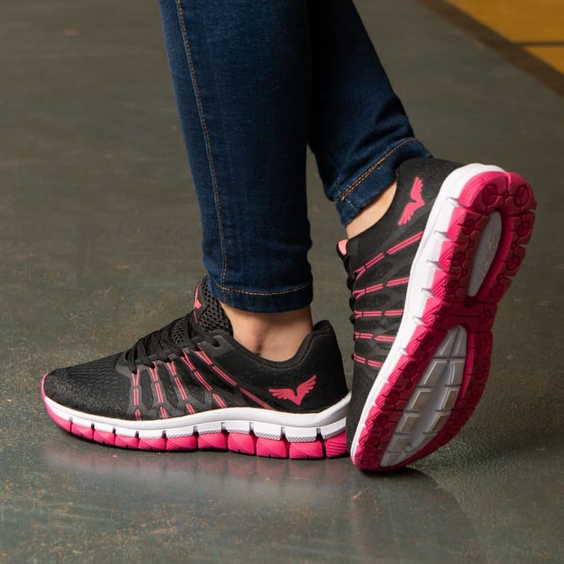 Tenis Feminino Esportivo Moderno Sport Fino Academia Caminhada Estiloso Calçado Macio Respiravel Com Grande Conforto Top