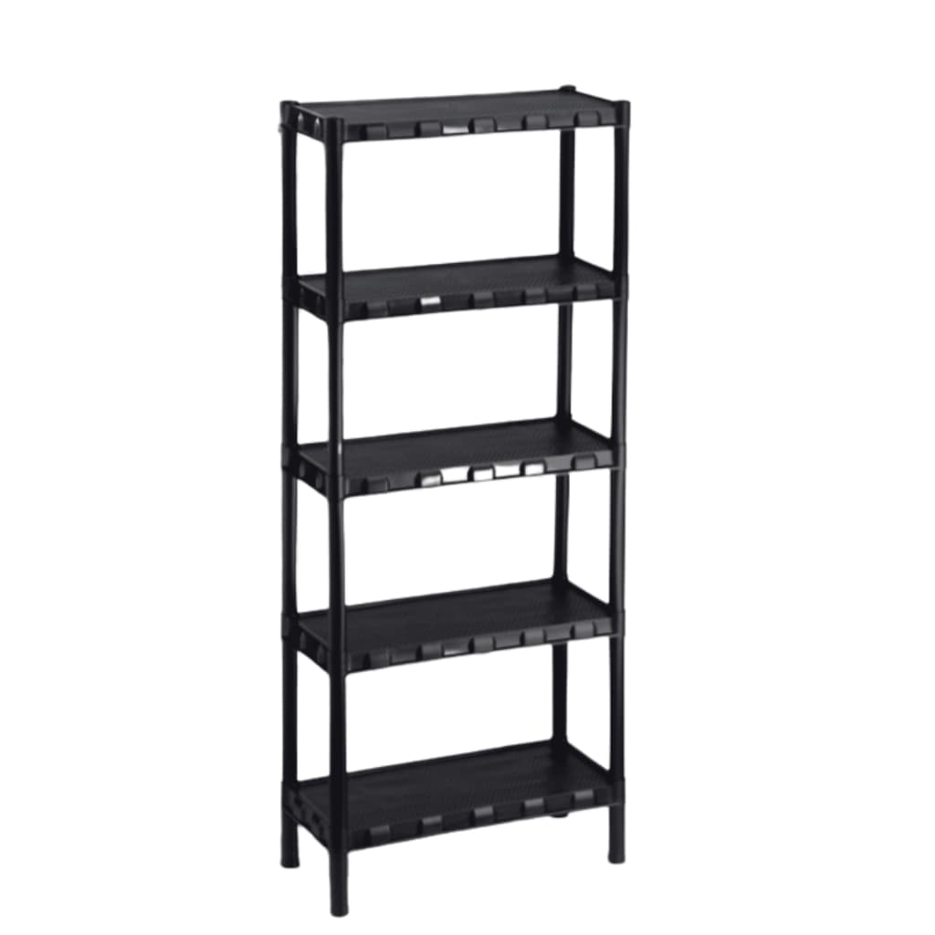 Estante Plástica Modular 5 Prateleiras Reforçada várias cores 136 x 55 x 25cm  Ideal p/  Escritório