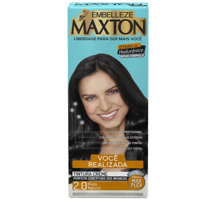 Tinta de Cabelo Maxton – Preto Narural 2.0