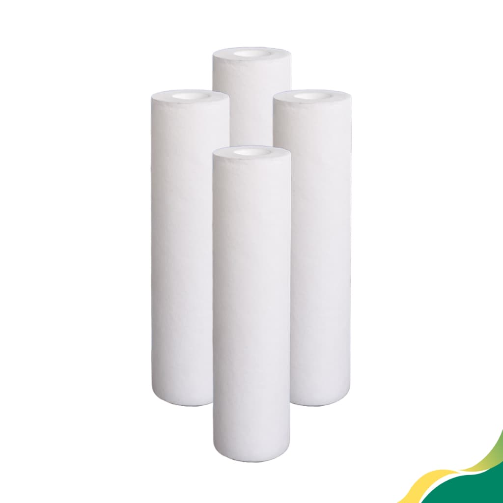 Kit 4 Refil de polipropileno para filtro cavalete, caixa d'água e pontos de uso 9 3/4"