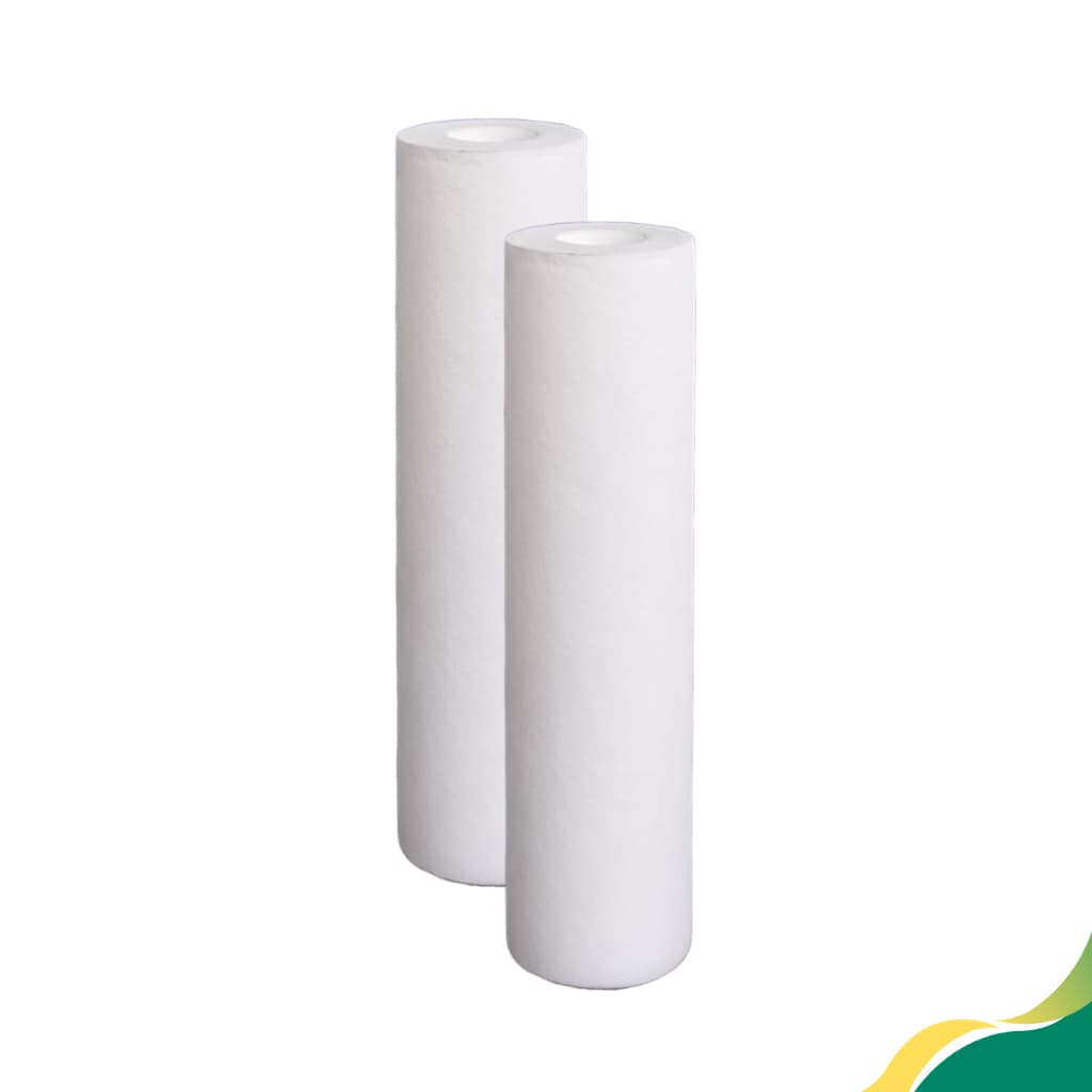 Kit 2 Refis de polipropileno para filtro cavalete, caixa d'água e pontos de uso 9 7/8"