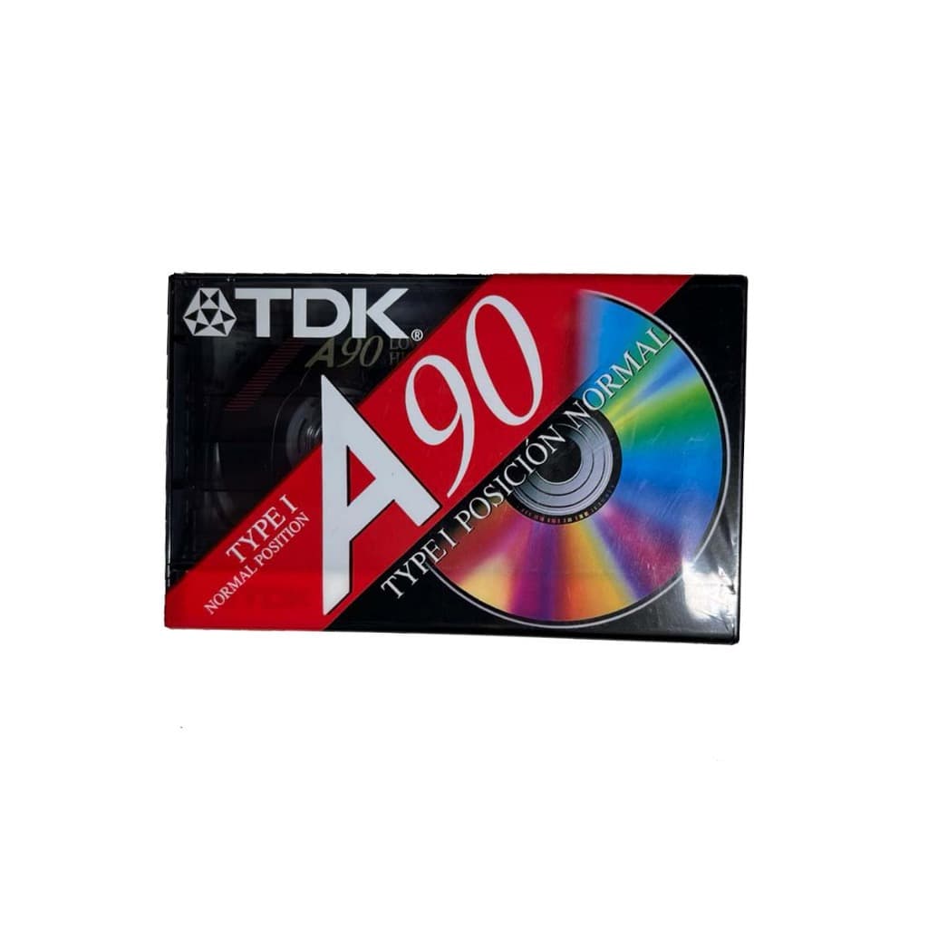 Fita TDK A90 cassete k7 tipo 1