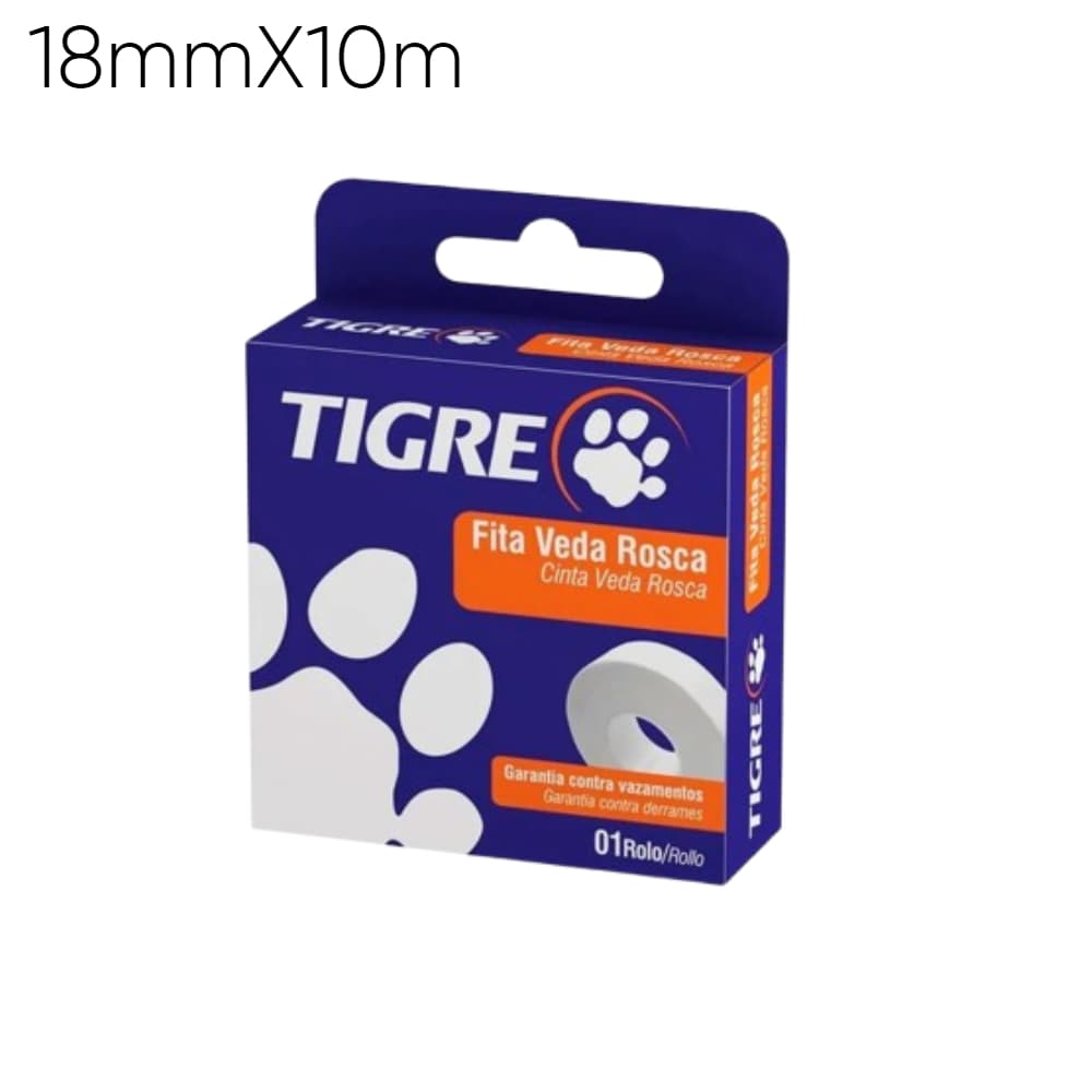 Fita Veda Rosca Tigre Varios Tamanhos