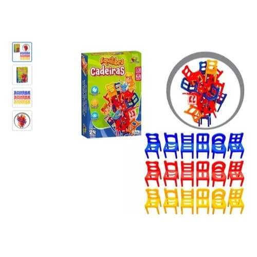 Jogo Equilibrar Cadeiras 24 Peças Art Brink