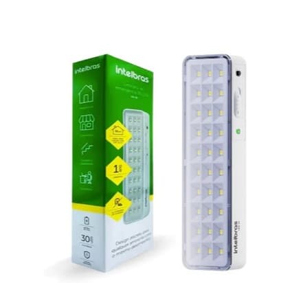Luminária de Emergência Emergencial Luminária Lea 31 Led 1w Bivolt Lítio Intelbras Autônoma