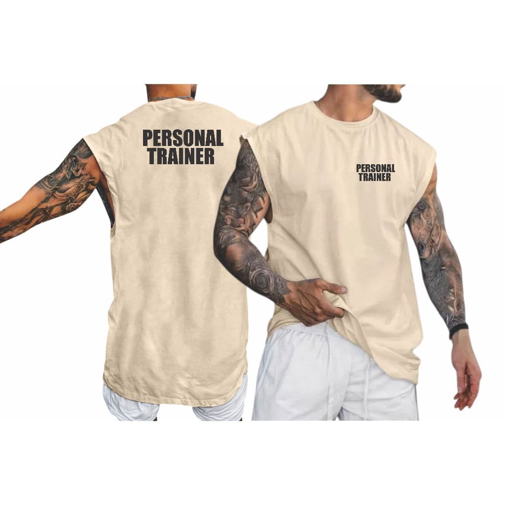 Camisa Oversized Camiseta Regata Personal Trainer Cavada