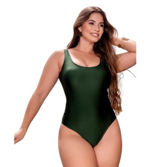 Maiô feminino Afina Cintura modelador body moda praia com bojo semifio todo forrado poliamida (Ref1018)