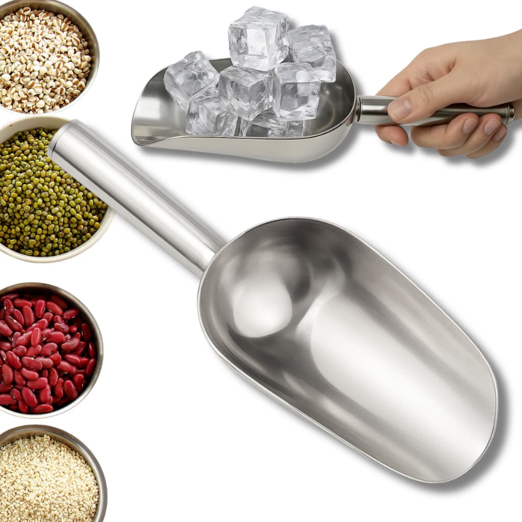 Pegador De Gelo Pá Para Pegar Gelo Do Balde Inox Bar