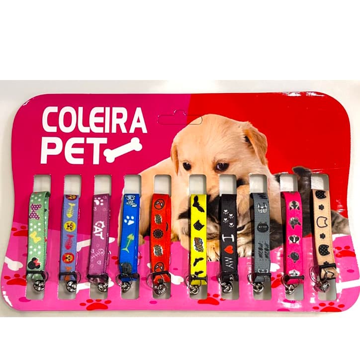 COLEIRAS ELASTICAS PARA GATO ESTAMPAS SORTIDAS