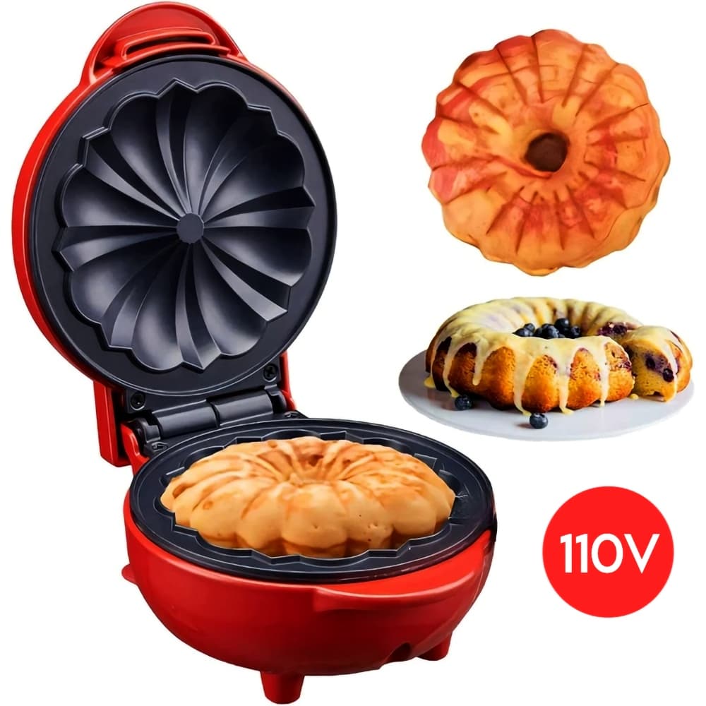 Mini Máquina De Assar Bolo Portátil Antiadente 110V