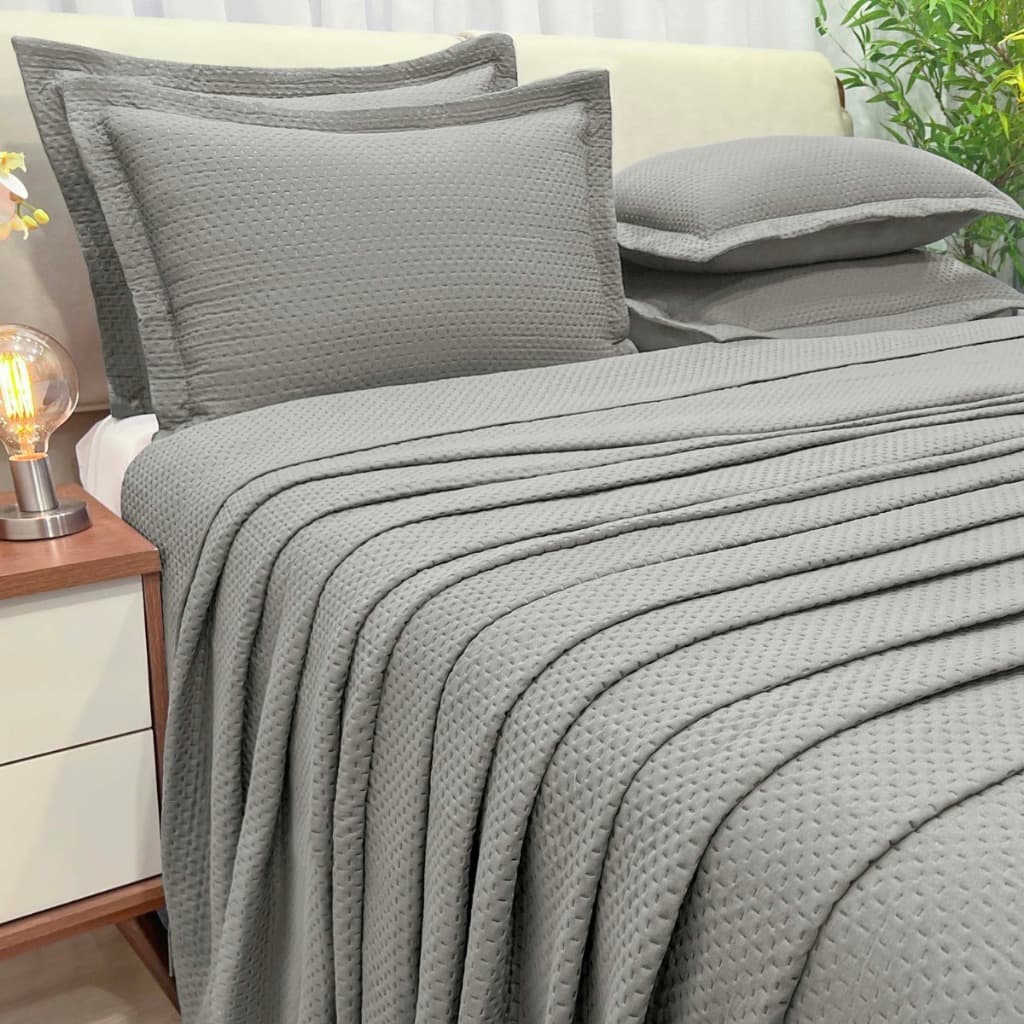 Cobreleito Queen Size 200 Fios Seline Bordado Super Elegante