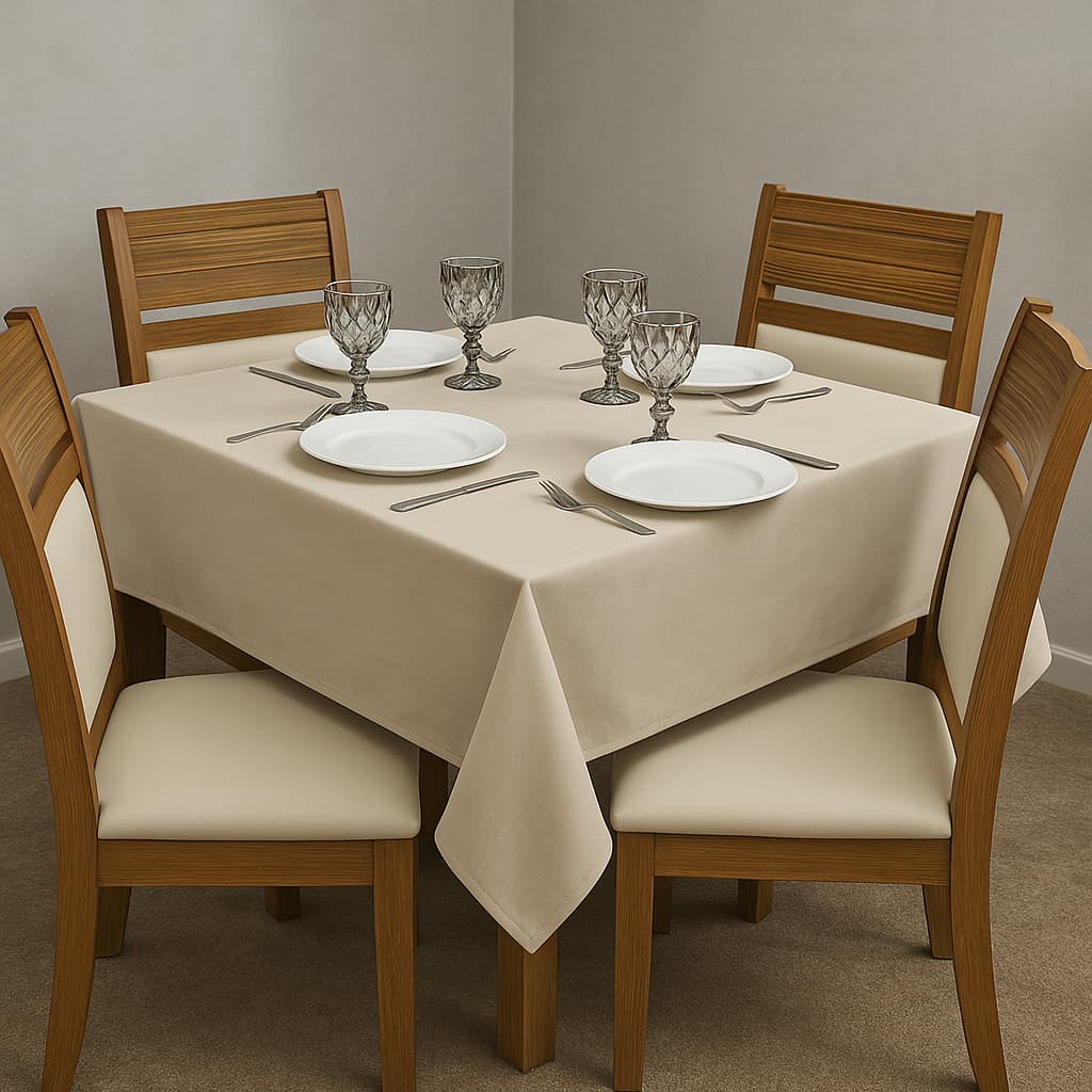Toalha de Mesa Charme 4 Lugares Térmica Impermeável 1,40 x 1,40