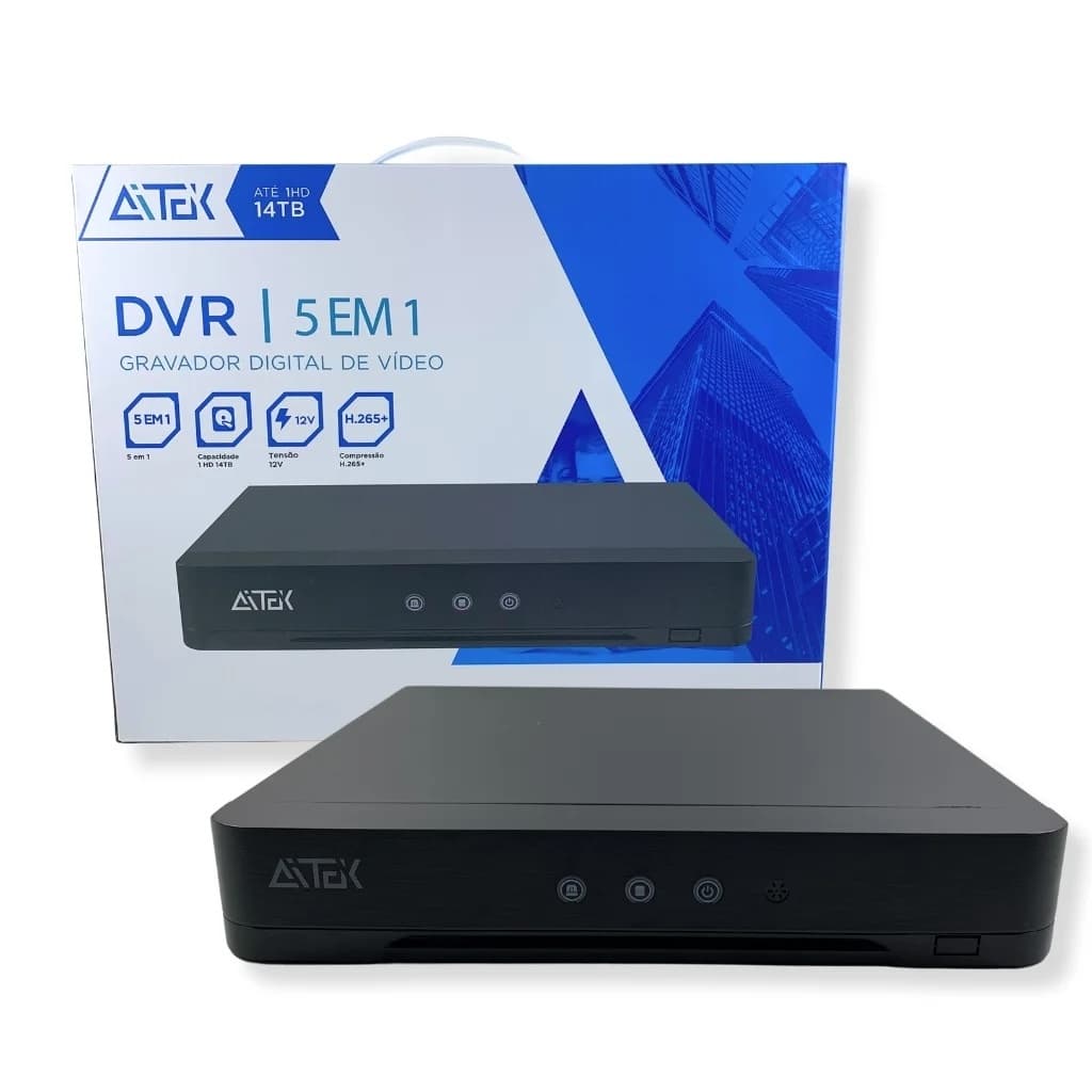 DVR GRAVADOR DE VIDEO 16 CANAIS RECONHECIMENTOFACIAL FULLHD 1080N 5 IN 1 APLICATIVO XMEYE SIGMA-D416BP AITEK