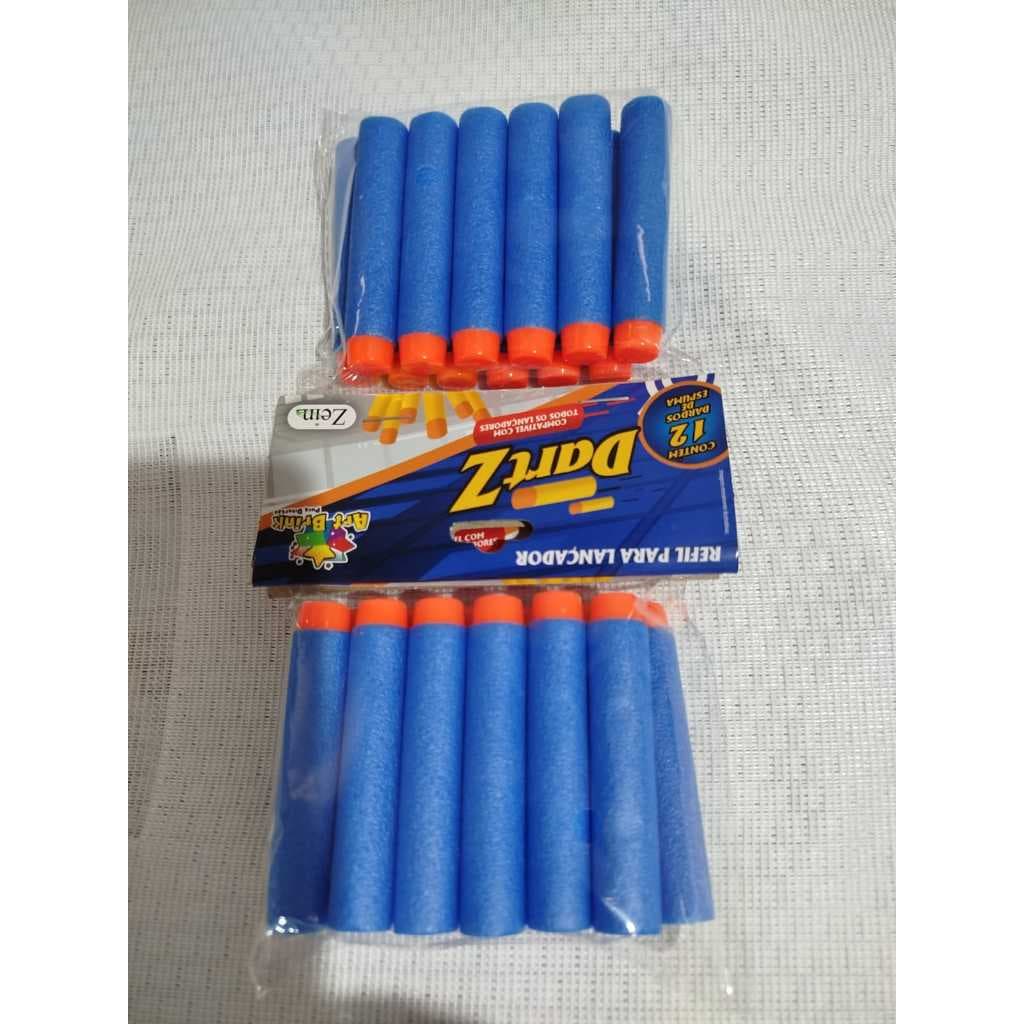 Dardos Nerf Refil  Kit C/5 Pacotes = 60 Unidades Munição Pronta Entrega