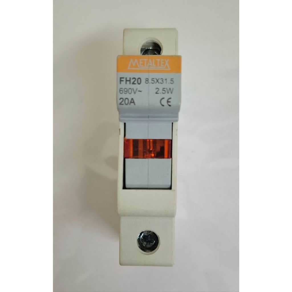 PORTA FUSÍVEL METALTEX FH20 1P 20a