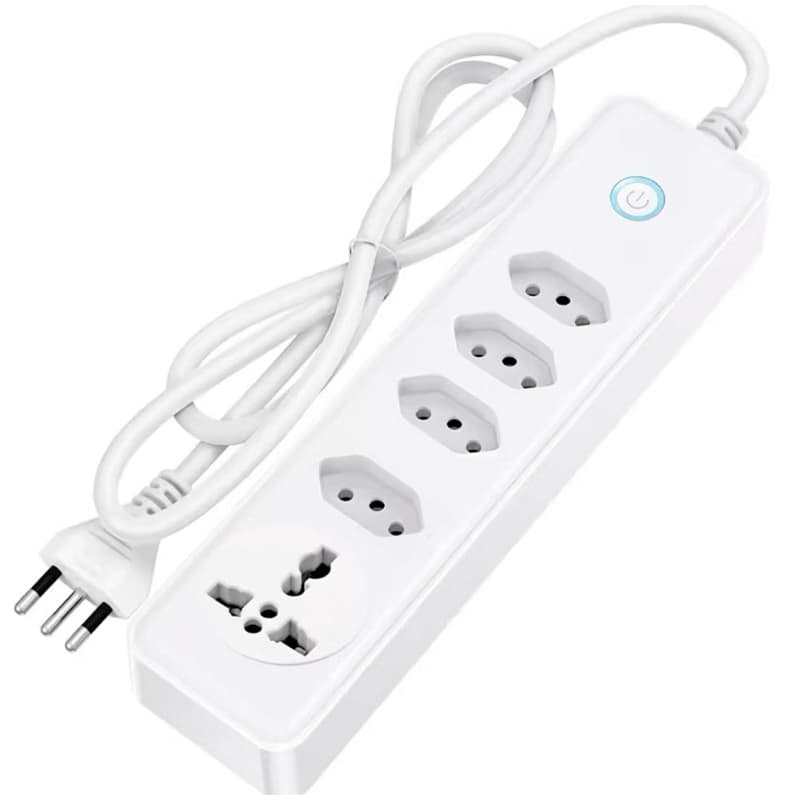 Extensão Régua de 5 Tomadas 1,90m Bivolt