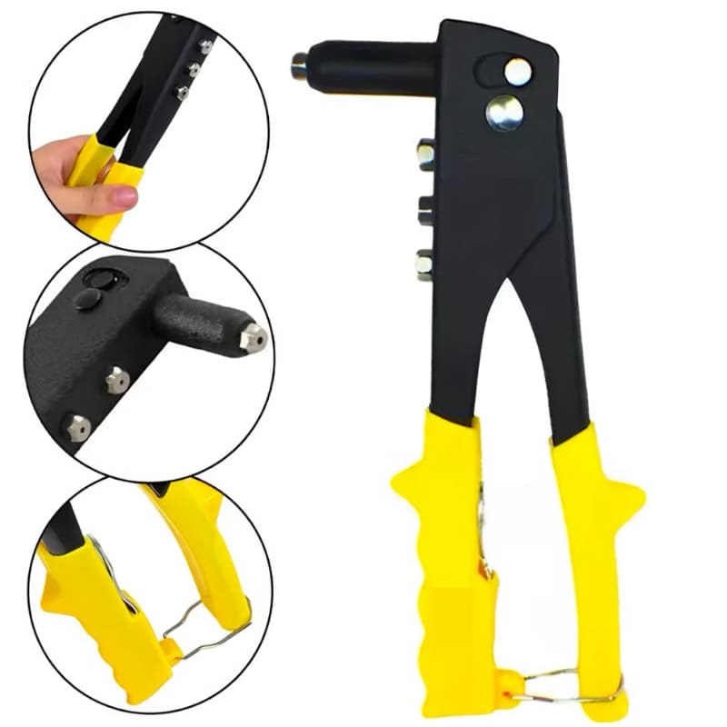 Alicate Rebitador Profissional Com 4 Bicos Rebitadeira