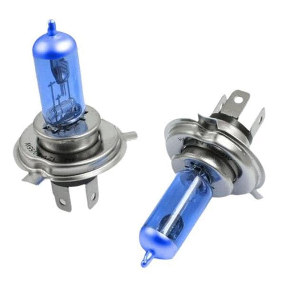 PAR LAMPADA H4 SUPER BRANCA 55/60  KX3 SUPER BRANCA 8500k