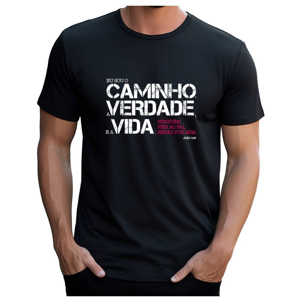 Camiseta Camisas Unissex Gospel Moda Cristã Promoção Caminho