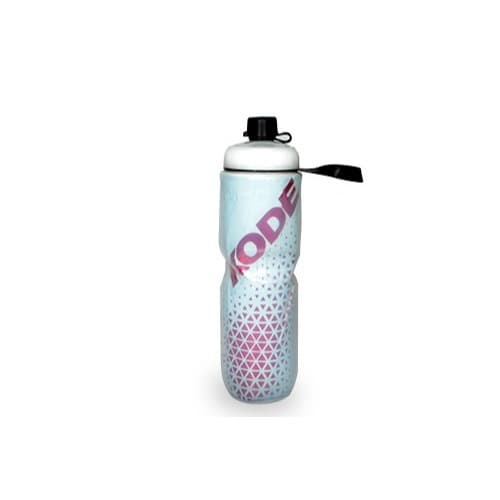 Caramanhola térmica kode 700ml squeeze garrafa bike academia turquesa/rosa