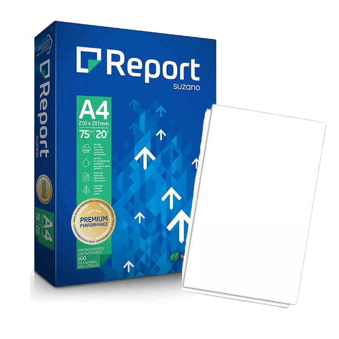 Papel sulfite A4 75g  com 500 fls Suzano Resma - Envio Imediato