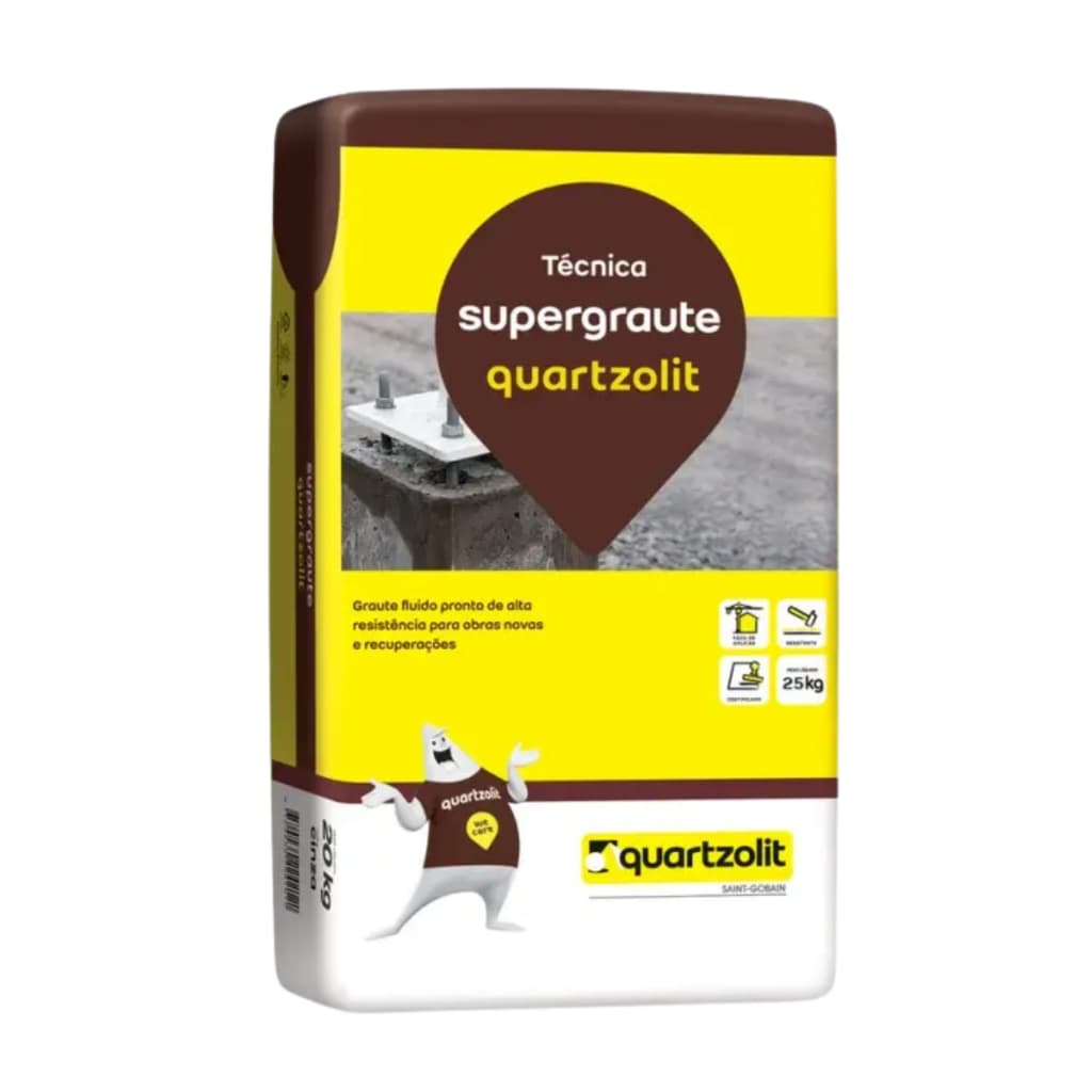 Argamassa Supergraute interna e externa 25kg - Quartzolit