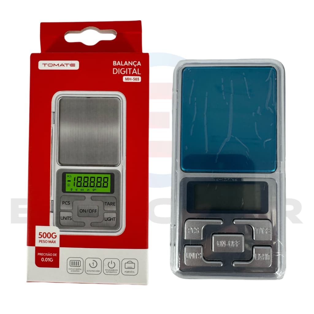 Mini balança digital de precisão De Mão Bolso Portatil de 0.1 a 500g para joia ouro farmácia outros