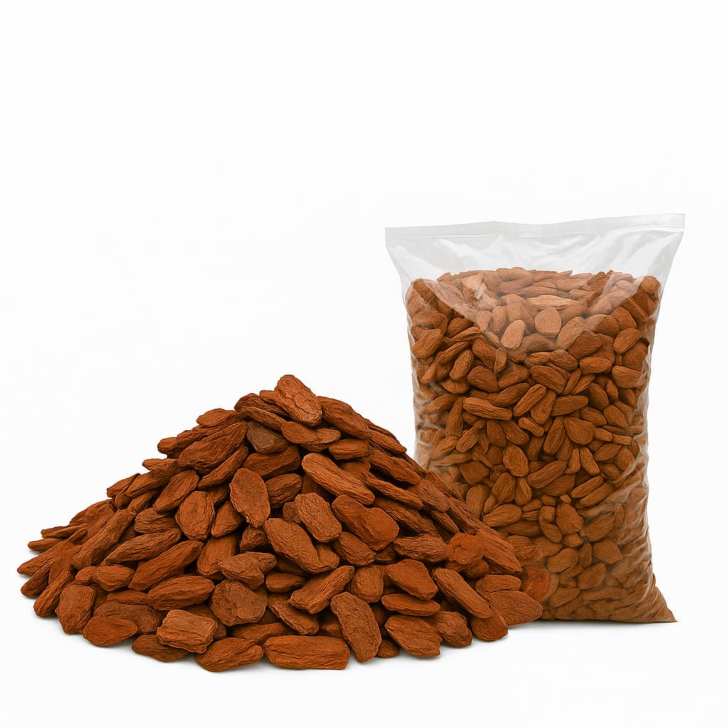 Casca de Pinus Natural 500g Cobertura para Vasos e Jardins e Retém Umidade e Protege Plantas