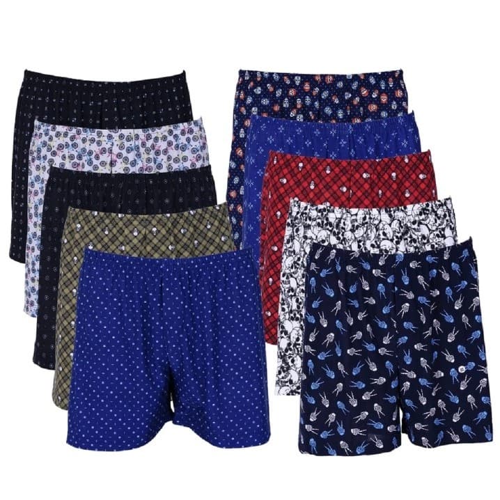 Pijamas Masculino Short Samba Canção em Malha Fria Liganete Premium Estampas Sortidas
