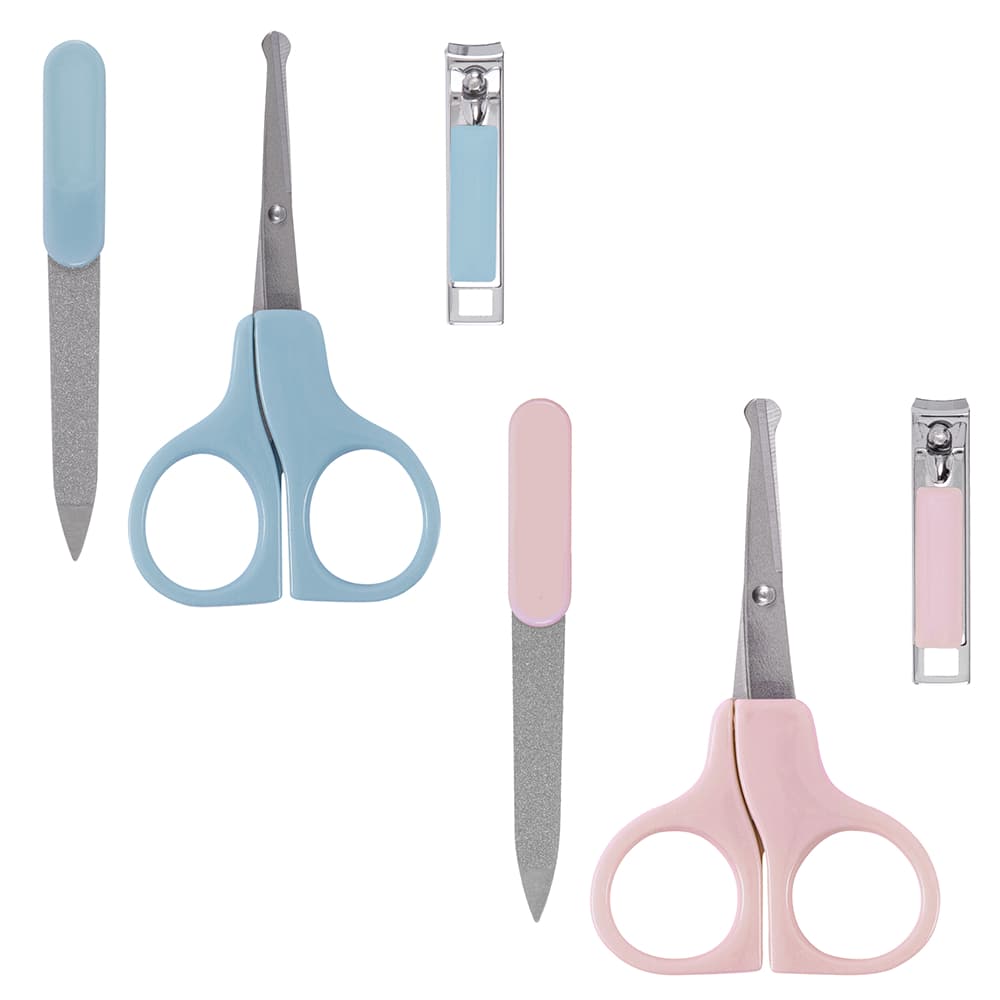 Kit Manicure para Bebê Buba 3 Peças – Tesoura, Cortador e Lixa Infantil