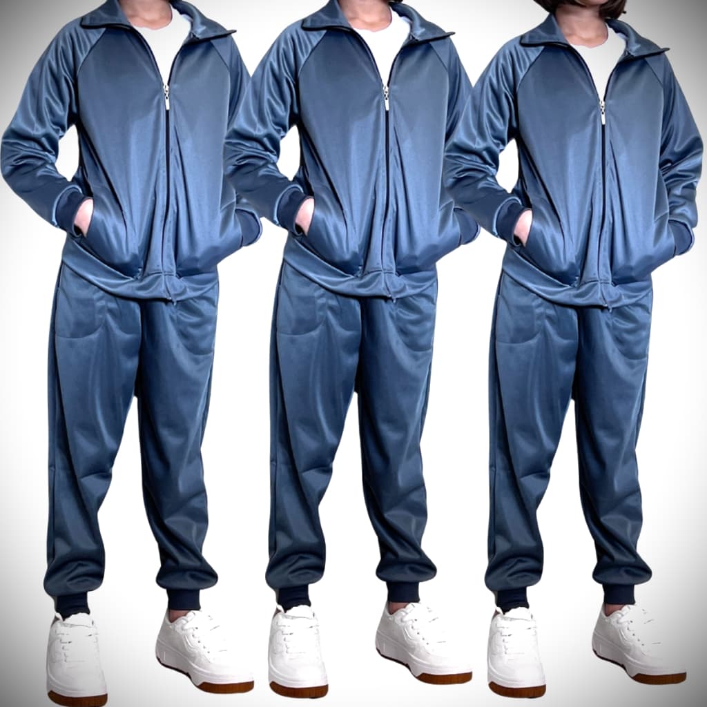 KIT 3 Jaqueta Escolar Uniseex Preta Azul Cinza