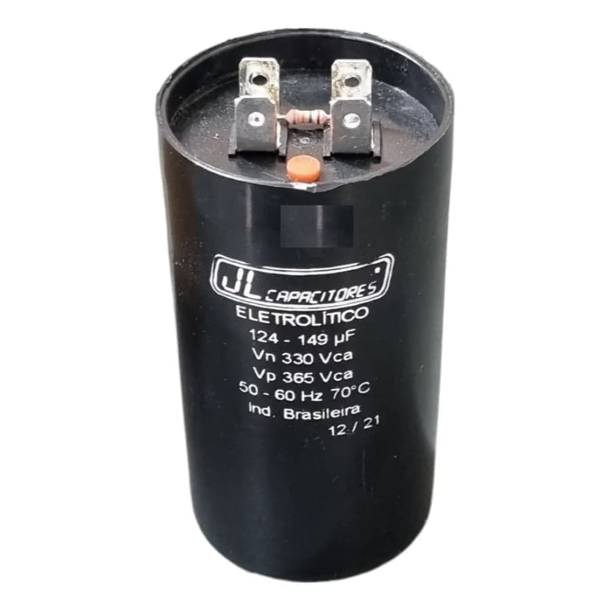 Capacitor 124-149uf 330vac Eletrolítico P/ Partida De Motor