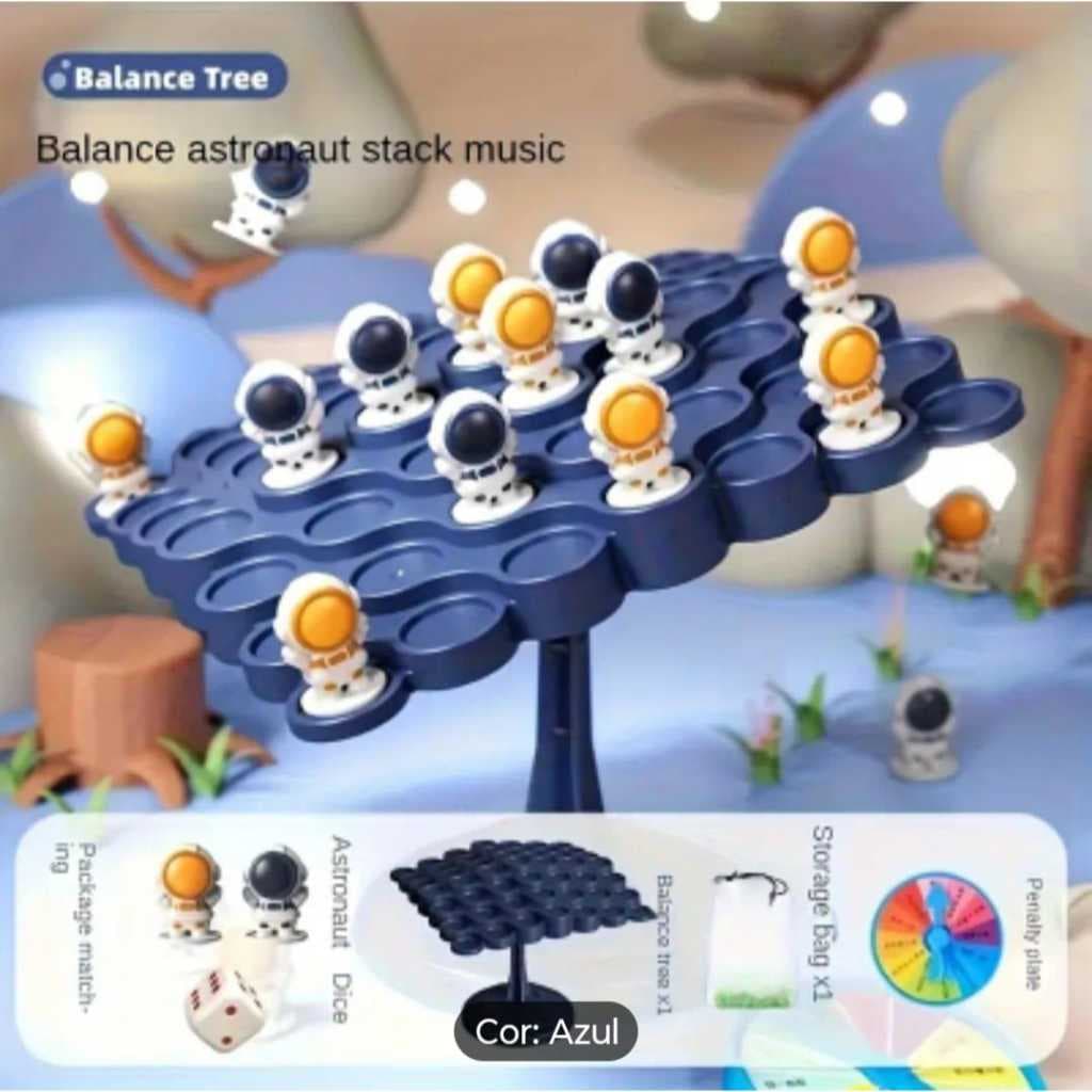 Jogo de Tabuleiro Astronauta Espacial 2 jogadores/Jogo Interativo/Equilíbrio/ Base Verde/Pensamento e estratégia