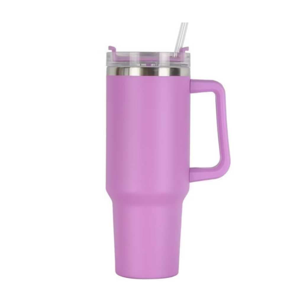 1200ml Copo garrafa Térmica Inox Parede Dupla tampa Canudo Premium