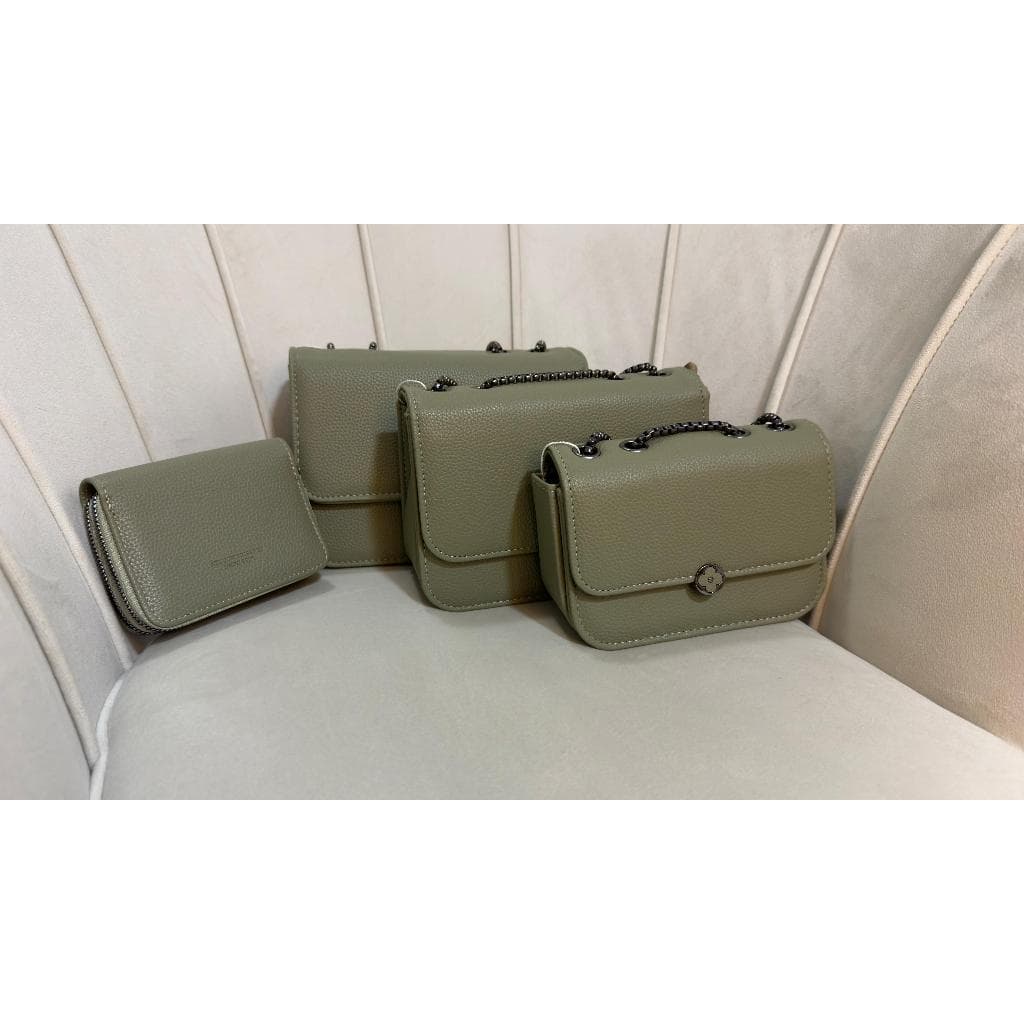 Bolsas femininas kit 4 com corrente Itens da moda em alta