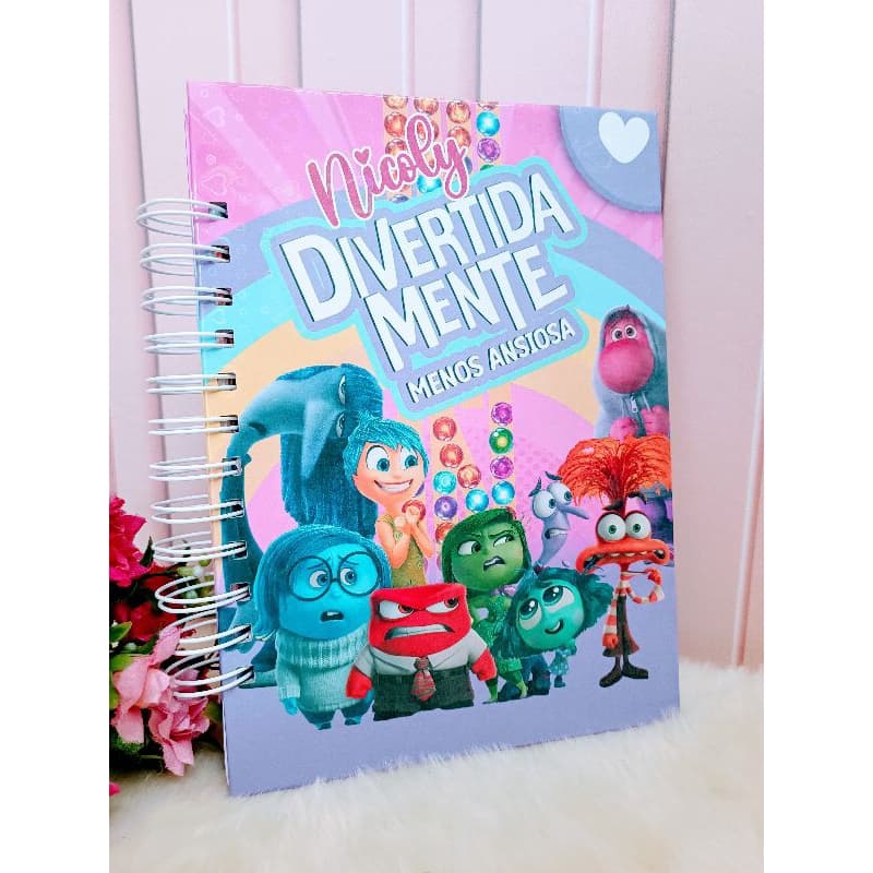 Caderno de Emoções - Caderno Personalizado - Caderno Divertidamente
